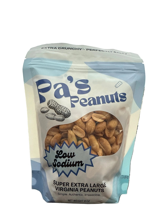 Pa's Peanuts Low Sodium - 8oz Resealable Pouch