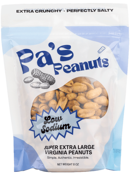 Pa's Peanuts Low Sodium - 8oz Resealable Pouch